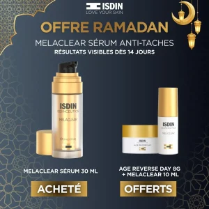 Isdin Melaclear Serum Correcteur Anti-taches 30ml = Age Reverse Day 8G + Melaclear 10ml