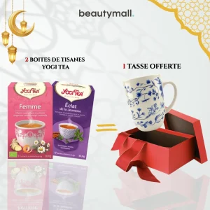 Yogi Tea Yogi Tea Femme 17×2g + Éclat de Jeunesse 17×2g – Tasse Offerte
