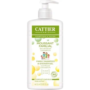 Cattier Moussant familial Sans savon Pamplemousse 1L