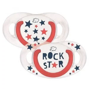 BÉBÉ CONFORT SUCETTE NATURAL PHYSIO 6-18M REBEL RULE ROCK STARX2