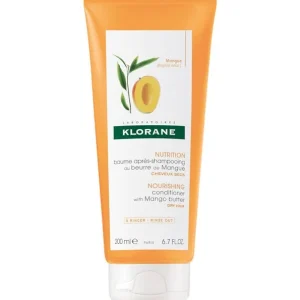 Klorane – Baume Après-shampoing Nutrition au beurre de Mangue – Cheveux secs 200 ml