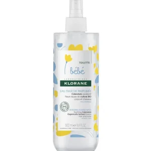 Klorane – Eau fraîche parfumée au Calendula apaisant – Bébé – Peau normale 500 ml