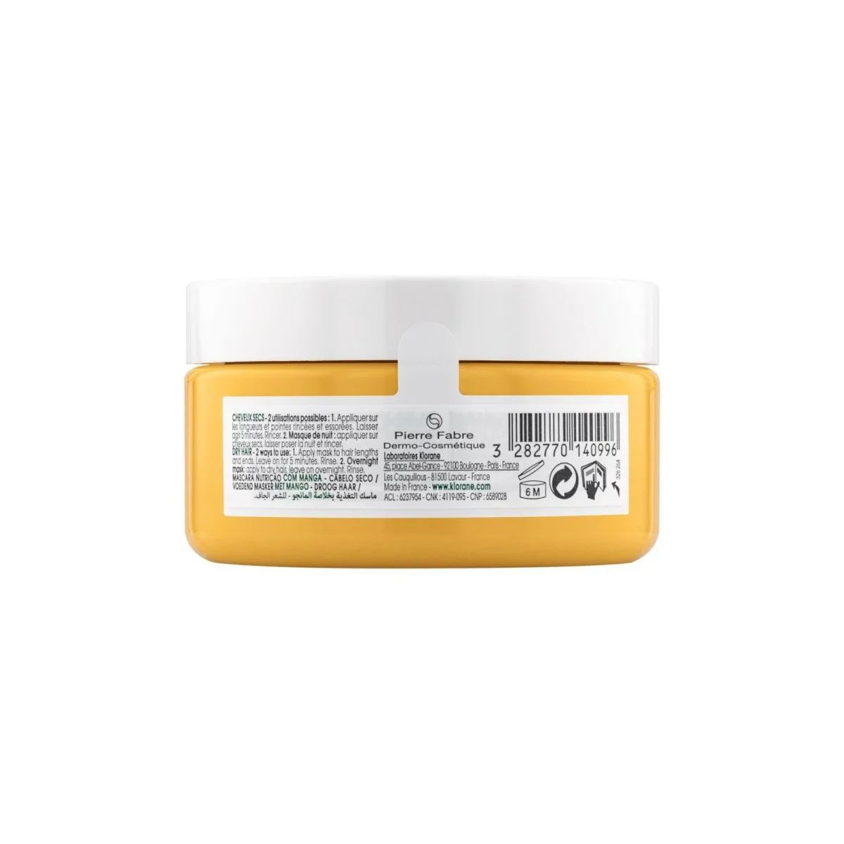 Klorane – Masque nutrition à la Mangue – Cheveux secs 150 ml – Image 5