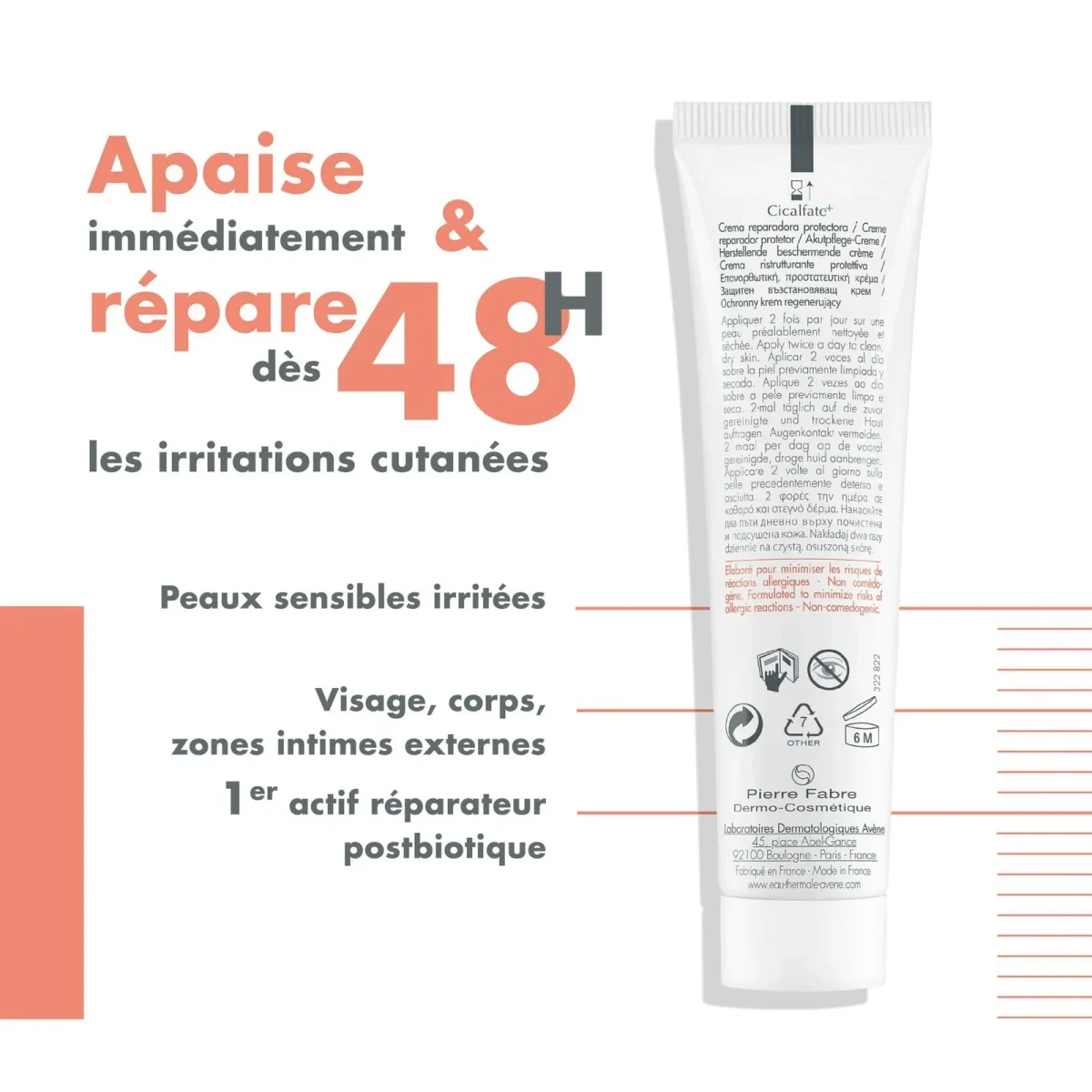 Eau Thermale Avène Cicalfate+ Crème Réparatrice Protectrice 100ml – Image 5
