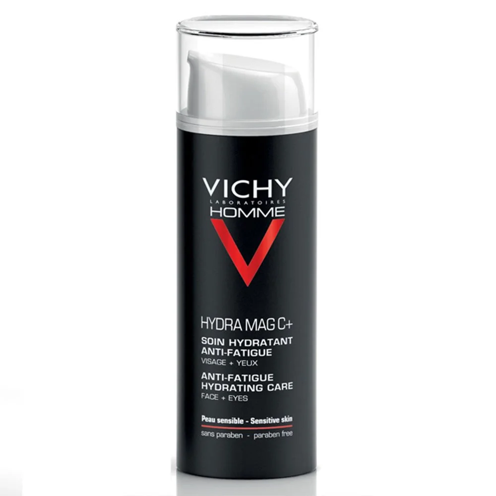Vichy Homme Hydra Mag C+ Soin Hydratant Anti-Fatigue Visage et Yeux Sensibles | 50ml – Image 2