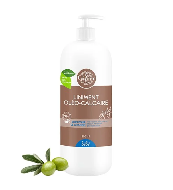 GIFRER LINIMENT OLEO-CALCAIRE HUILE OLIVE EXTRA FL POMPE 900 ML – Image 2