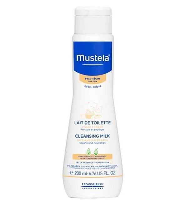Mustela Lait de Toilette Bébé – 200 ml