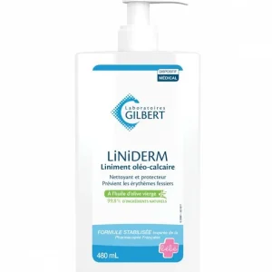 Gilbert Liniderm Liniment Oléo-Calcaire Flacon-Pompe – 480 ml