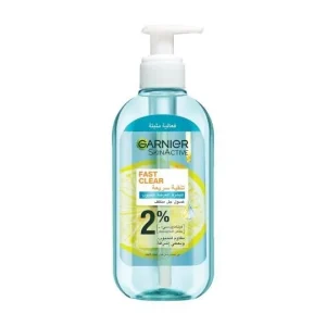 GARNIER Skin Active Fast Clear Gel Nettoyant Moussant Anti Acné avec de l&rsquo;Acide Salicylique – 200ml