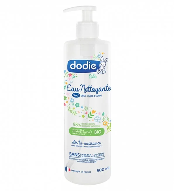 Dodie – Eau nettoyante 3 en 1 flacon Pompe – 500 ml – Image 2