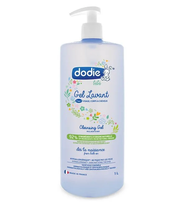 Dodie – Gel lavant 3 en 1 flacon Pompe – 1 L – Image 2