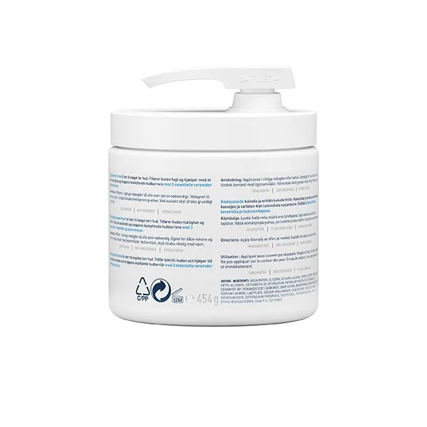 CeraVe Baume Hydratant Nourrissant Peau Sèche à Très Sèche | 454g Pompe – Image 4