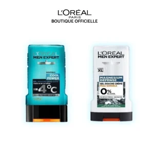 L&rsquo;Oreal Paris  2 X Gel Douche Magnesium 300ml Pack