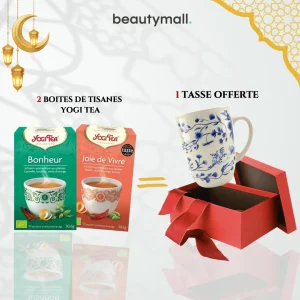 Yogi Tea Bonheur 17×2g + Joie de Vivre 17×2g – Tasse Offerte