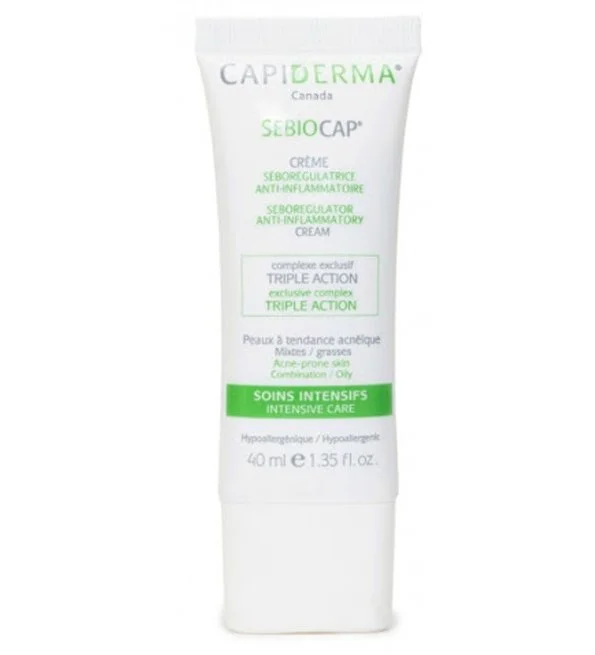 Capiderma – Sebiocap Crème anti-inflammation pour peaux à tendance acnéique – 40 ml – Image 2
