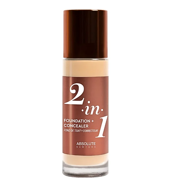 Absolute New York 2in1 Foundation & Concealer Cool Porcelain 35ml