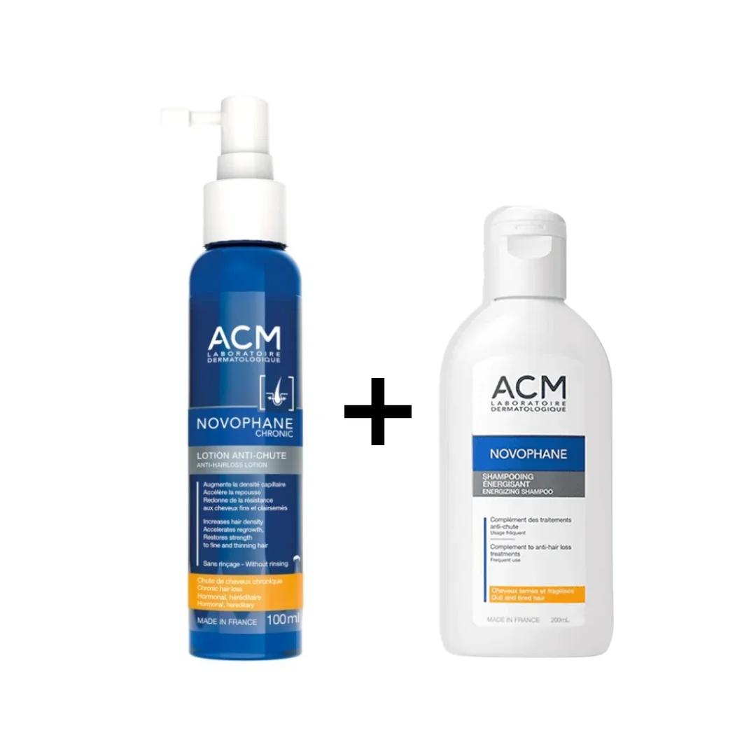 Acm Novophane Lotion Chronic Anti-chute 100 ml + Shampooing Energisant 200ml Offert – Image 2