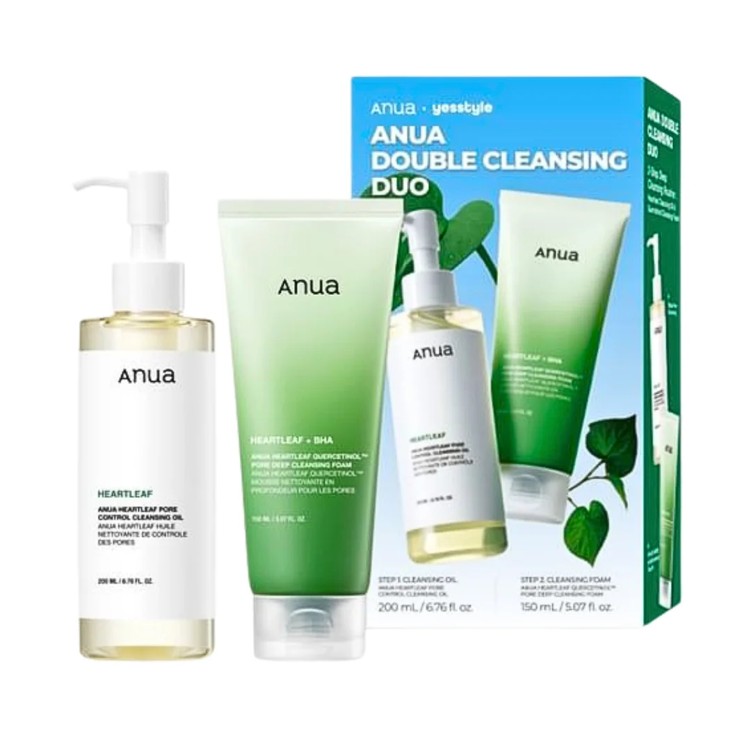 Anua Double Cleansing Duo Mousse 200ml+Huile Nettoyant 150ml Pack – Image 2