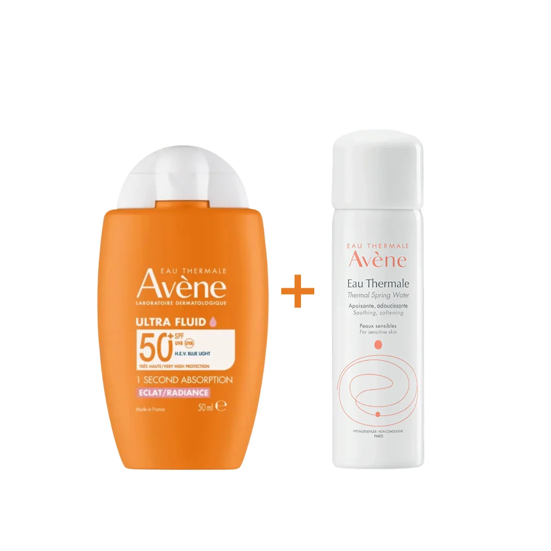 EAU THERMALE AVÈNE Ecran Ultra Fluid Radiance Spf50+ 50ml = Eau Thermale Offerte – Image 2