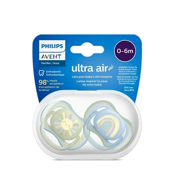 Avent Sucette Ultra Air 0-6m Boy Scf085/58 – Image 2