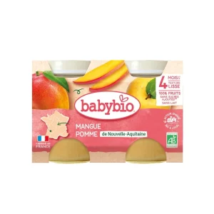 BABYBIO PETIT POT MANGUE POMME 2 x 130G