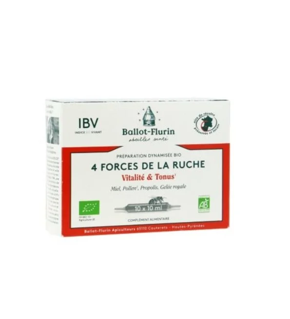 BALLOT FLURIN PREPARATION DYNAMISEE 4 FORCES RUCHES 10 x 10ML – Image 2