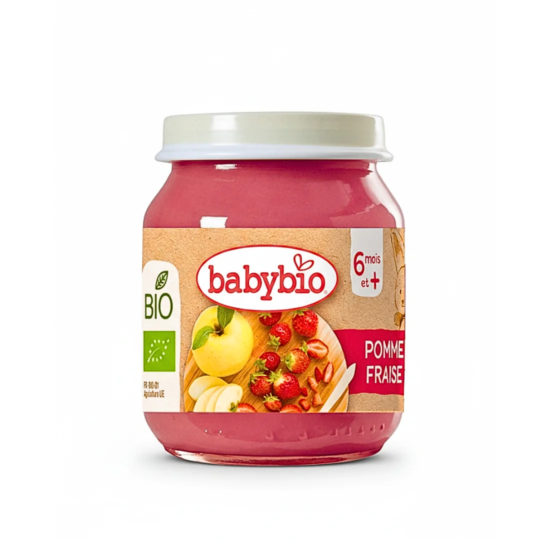 Babybio Petit Pot Pomme Fraise 130g – Image 2