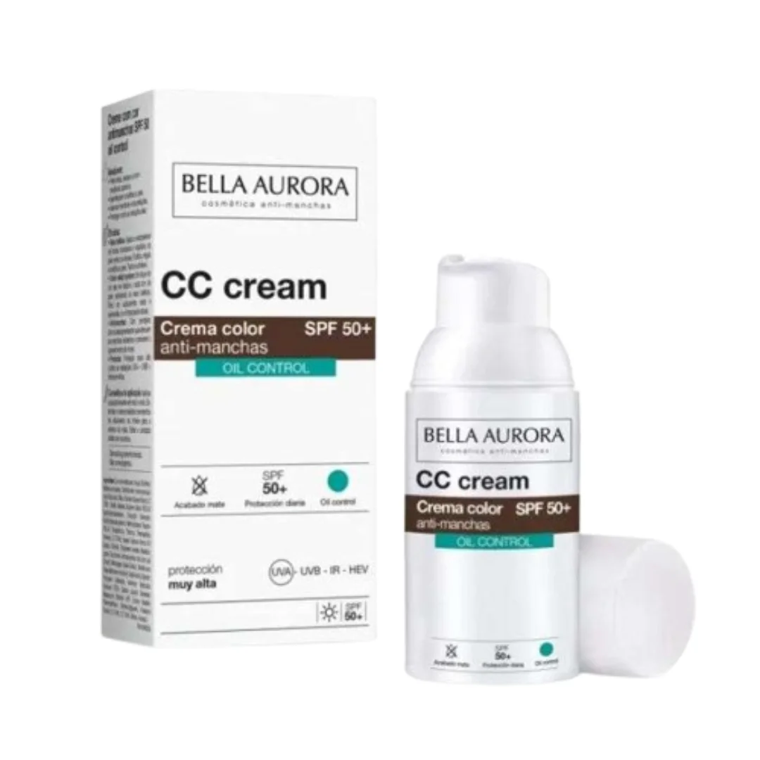 Bella Aurora CC creme Anti-Taches oil Control spf50+ 30ml – Image 2