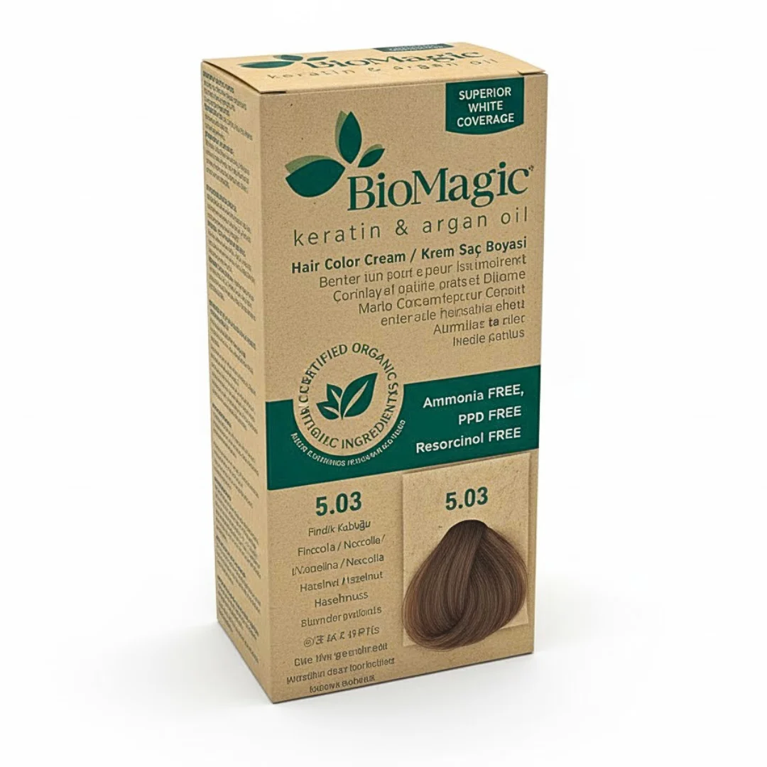 Biomagic Color Cream 5/03 Chatain Clair Natr Dore – Image 2
