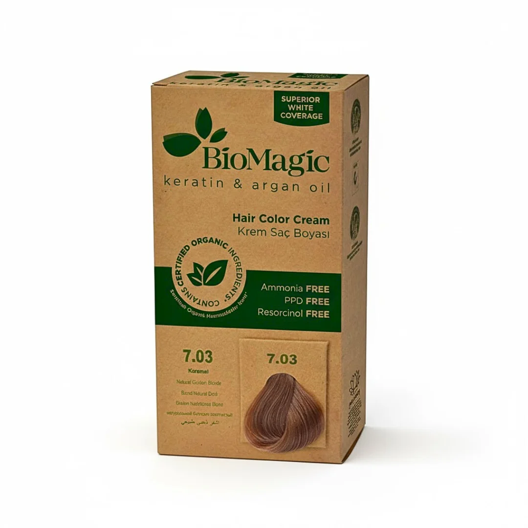 Biomagic Color Cream 7/03 Blond Nature Dore – Image 2