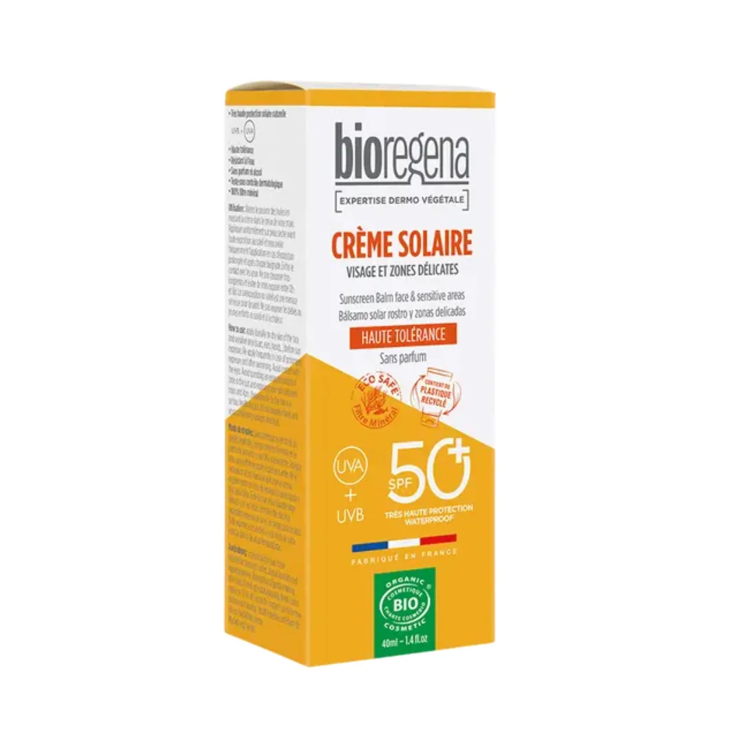 Bioregena Creme Solaire Visage et Zones Délicates 40ml – Image 2