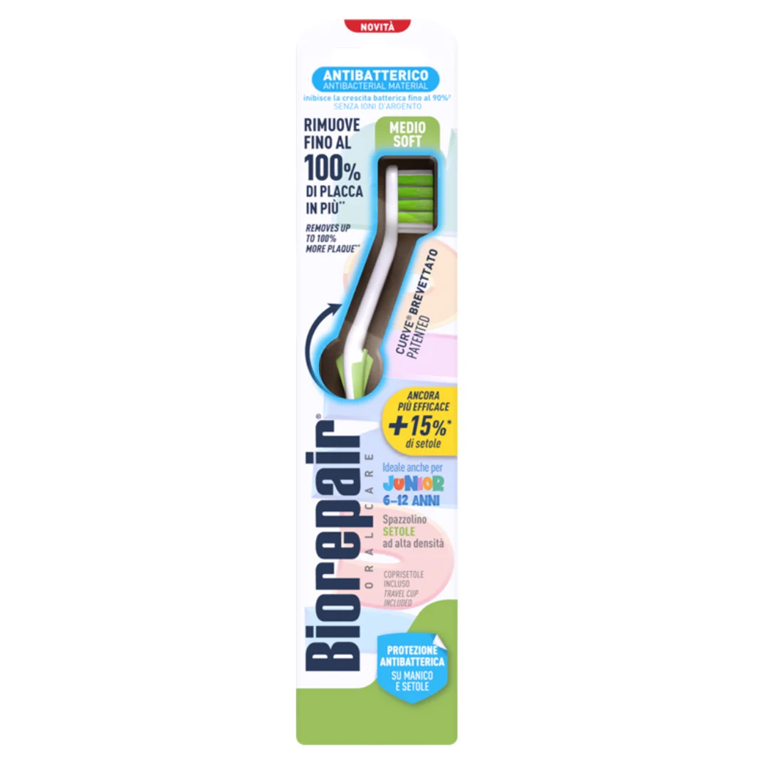 Biorepair Brosse A dents Junior 6-12 Aans Medium soft – Image 2