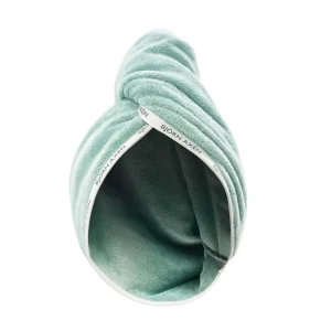 Bjorn Axen Serviette Turban Pour Cheveux Verte