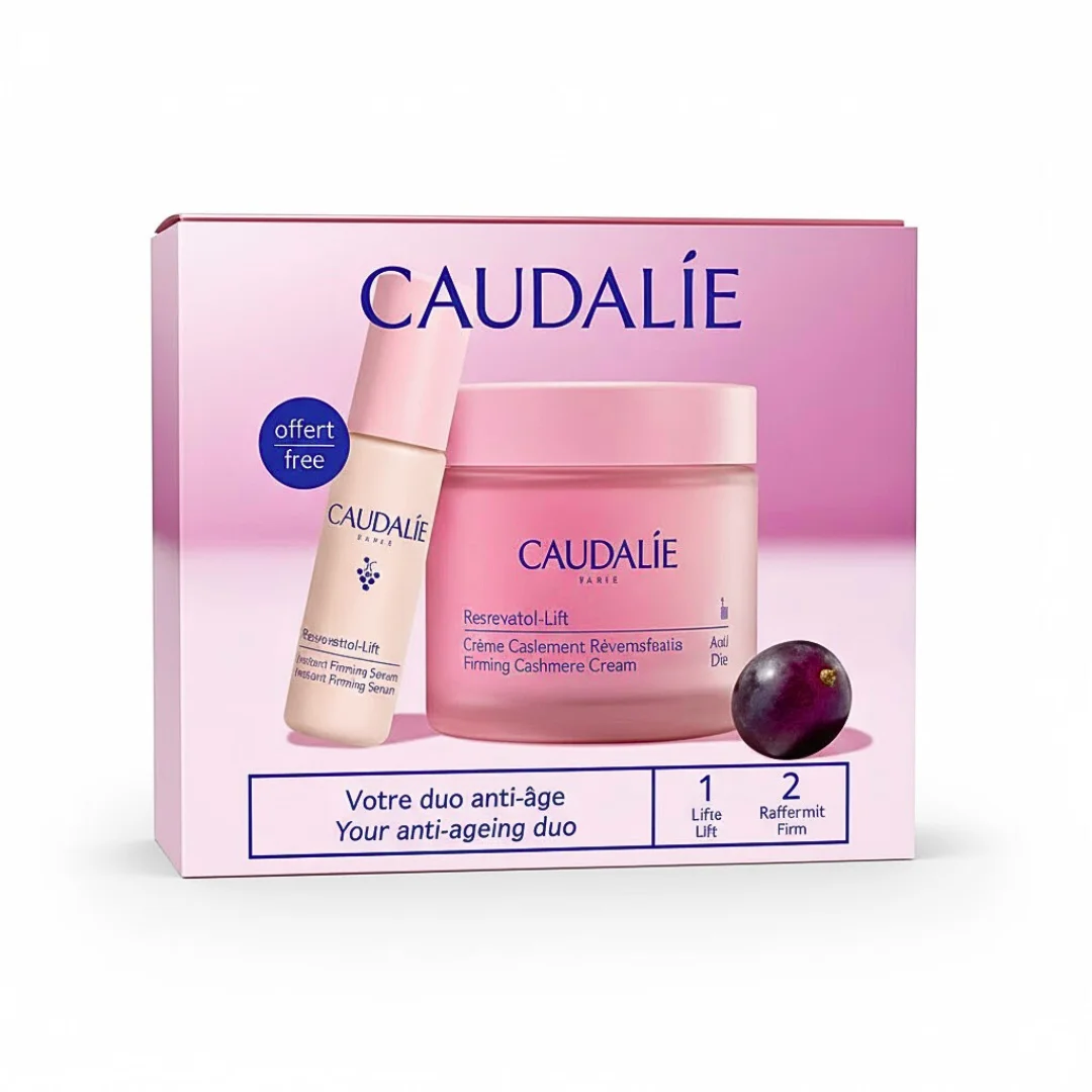 Caudalie Resveratrol-Lift Coffret Creme Cachemire+Serum Liftant Fermete – Image 2