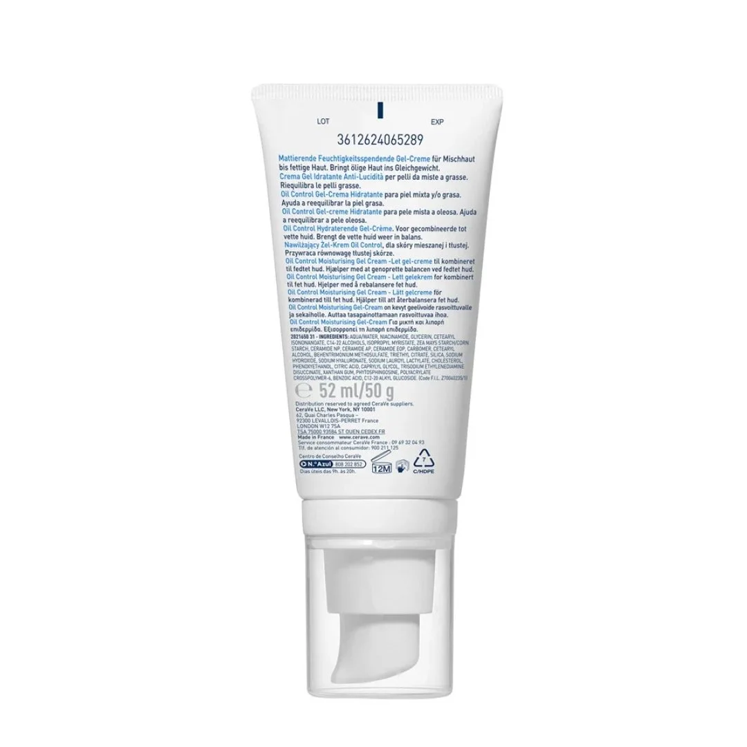 Cerave Gel-Crème Hydratant Oil Control Visage 52 ml – Image 3