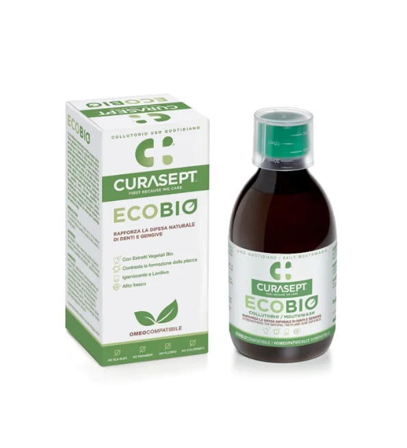 Curasept Bain de Bouche Naturel aux huiles essentielles EcoBio 300mL