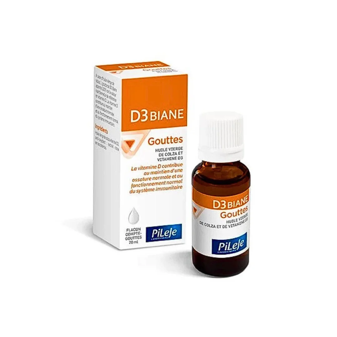 D3 Biane Gouttes Huile De Vierge De Colza Et Vitamine D3 20ml – Image 2