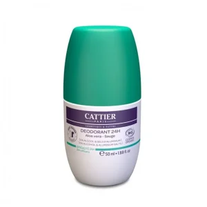 Cattier Déodorant Roll-on Efficacite 24H 50ml