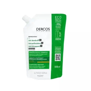 VICHY DERCOS TECHNIQUE ECO-RECHARGE SHAMPOOING ANTIPELLICULAIRE DS – CHEVEUX NORMAUX A SEC