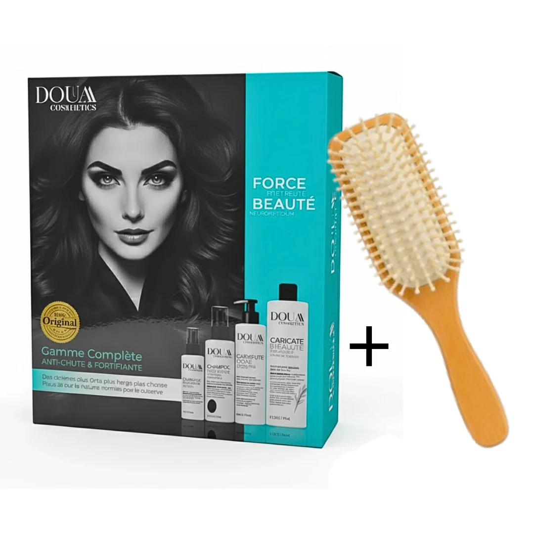 Douaa Cosmetics Pack Anti-Chute & Fortifiante + Brosse Cheveux – Image 2