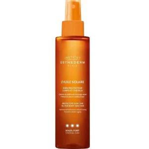 Institut Esthederm Bronz L&rsquo;Huile Solaire Soin Protecteur Corps et Cheveux Soleil Fort 150 ml