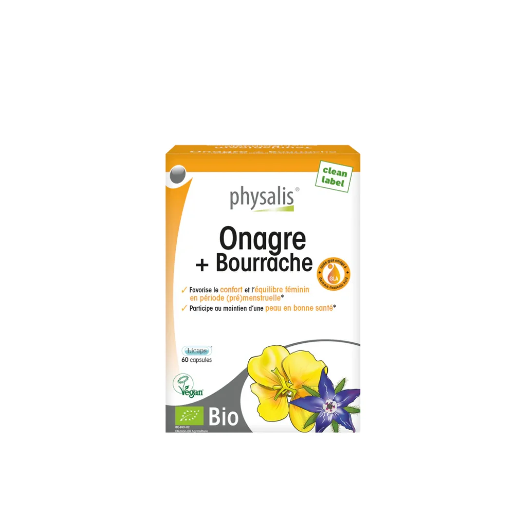 Physalis Onagre+Bourrache 60 Comprimes – Image 2