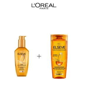 L’Oreal Paris Elseve Huile Extraodinaire Cheveux Normal Secs shampooing 200ml+Serum 100ml