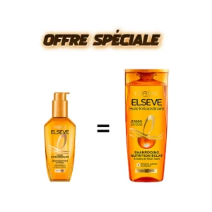 L’Oreal Paris Elseve Huile Extraodinaire Cheveux tres Secs shampooing 200ml+Serum 100ml