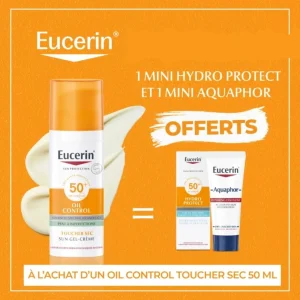 Eucerin Huile Control 50ml+Hydro Protect 5ml+Baume Reparateur 5ml Pack