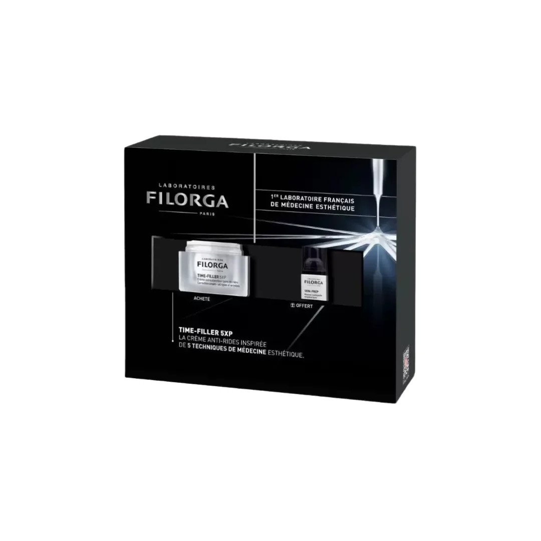 Filorga Time-Filler Creme 5xp+Skin-Pref Mousse Nettoyante Coffret – Image 2