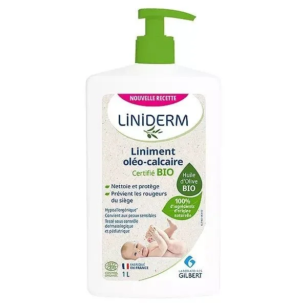 GILBERT LINIDERM Liniment Oléo Calcaire Certifié BIO 1L – Image 2