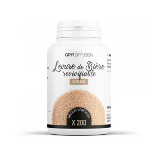 GPH Diffusion Levure de Biere Revivifiable 200 Gelules