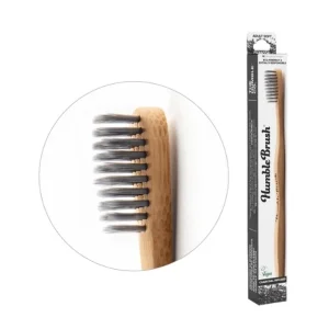 HUMBLE BROSSE A DENTS AU CHARBON POUR ADULTE NOIR DOUCE BAMBOU