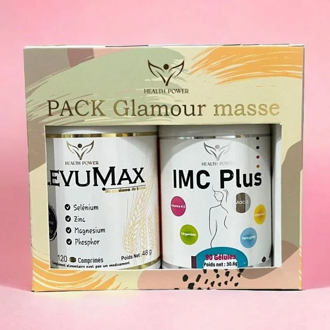 HEALTH POWER PACK Glamour masse IMC Plus 90 Gélules + LevuMax 120 Comprimés – Image 3